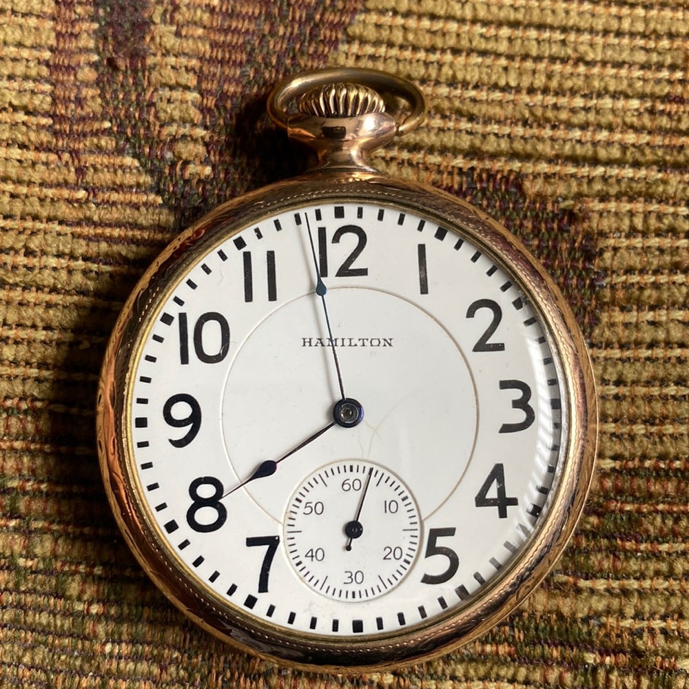 Antique 105yr. Old Hamilton 992 CarBox Dial HighGrade RR.Appr. PocketWatch.Works